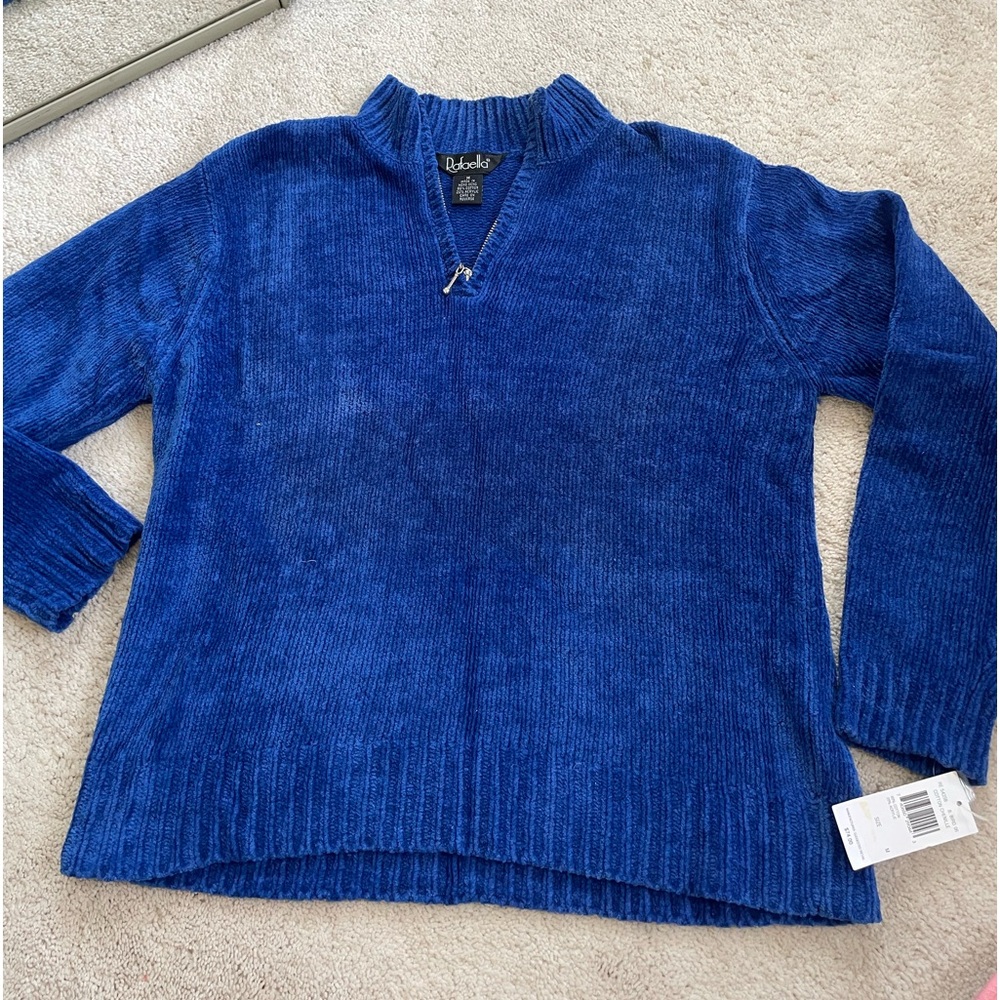 Vintage Blue Chenille Sweater